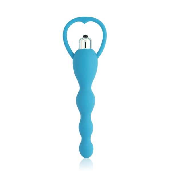 Blue Green Baby Sex Toy Beginner Silicone Dildo Anal Beads Butt Plug Waterproof Vibrator - Image 3